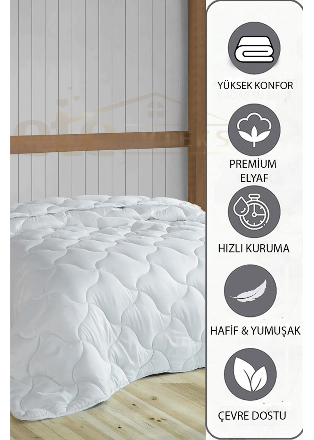 ETE HOMETEX TEK KİŞİLİK MİCROFİBER YORGAN 155X215 CM 8696474231437